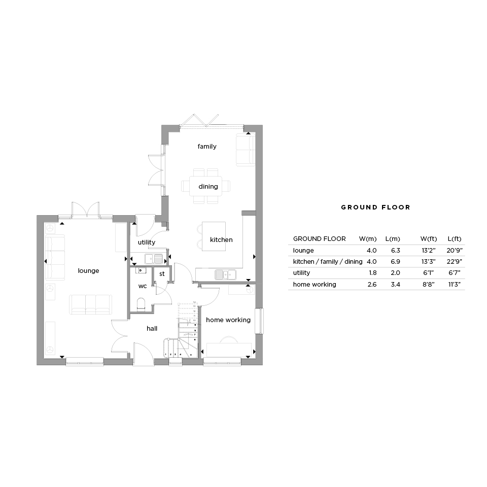 02784 01 Binfield plans The Dancastle GF