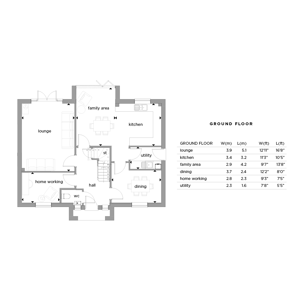 02784 01 Binfield plans The Reade GF