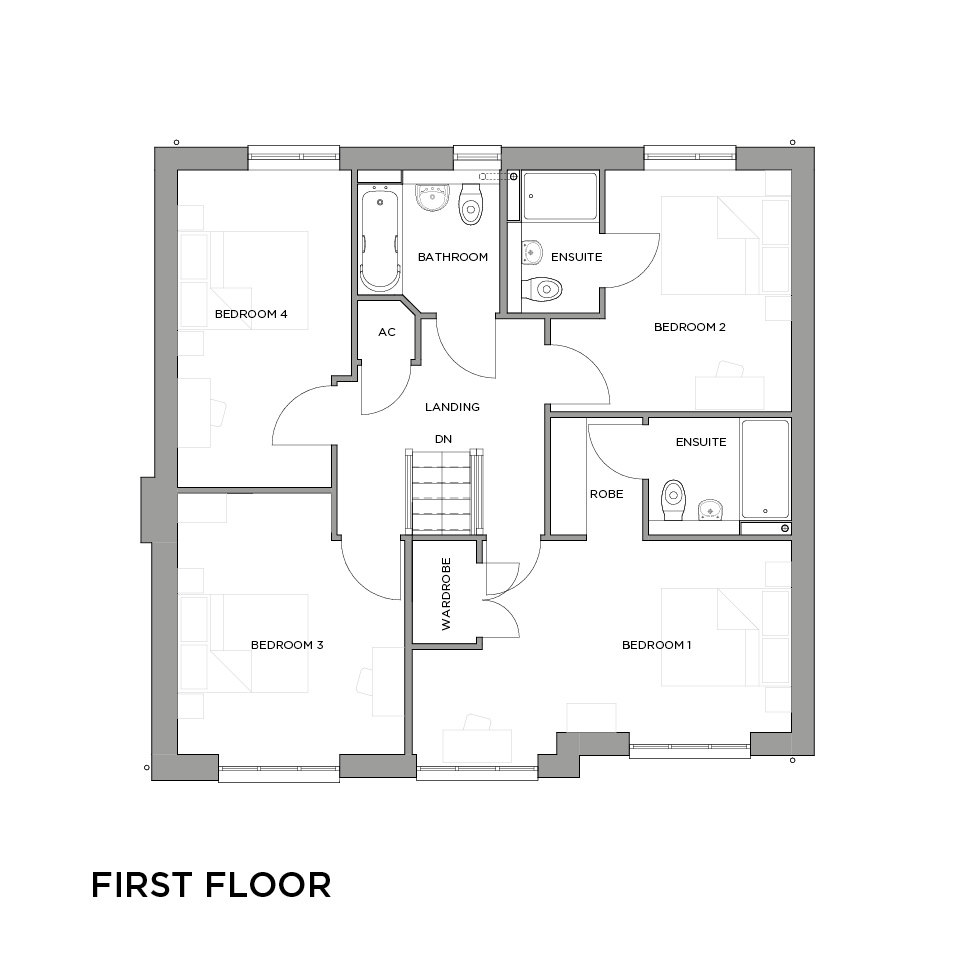EXIII The Haddeo floorplans first floor