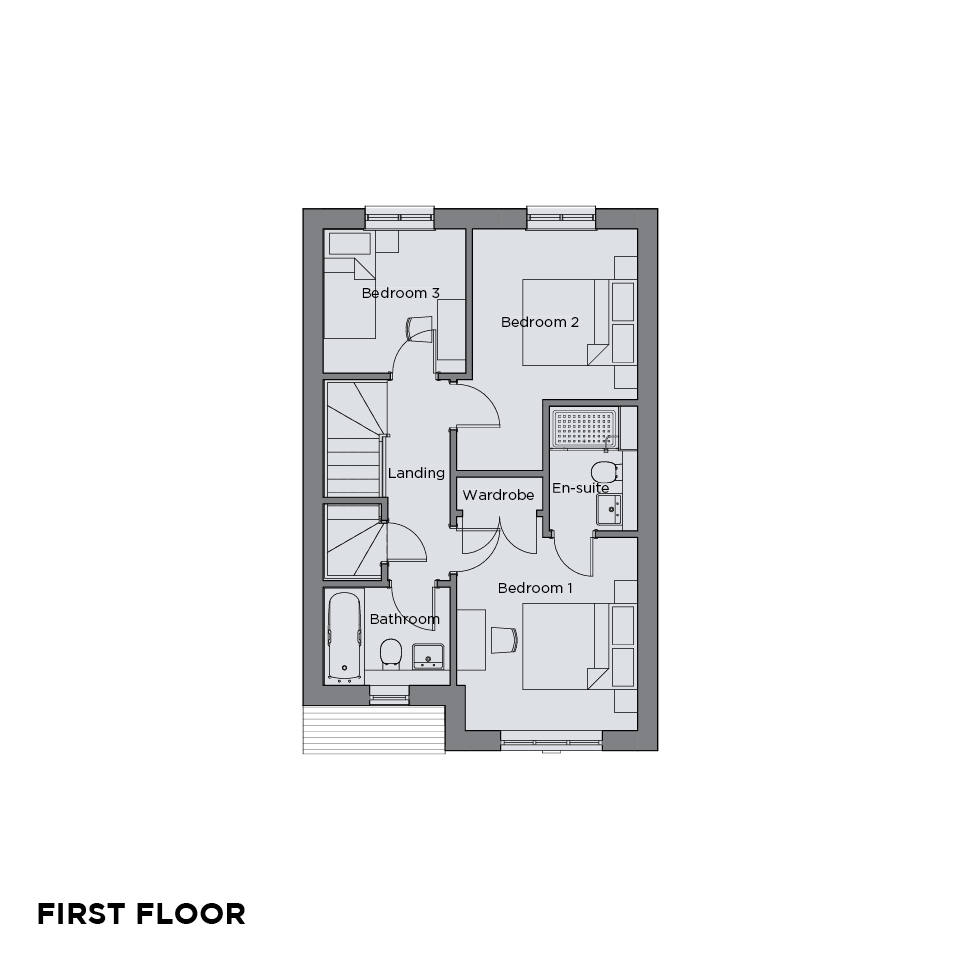 The Quarters Saltram floorplans First floor