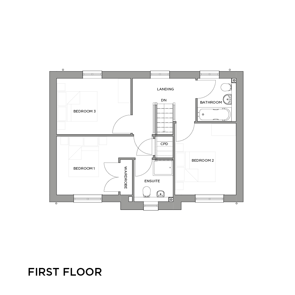 EXIII The Berry floorplans first floor