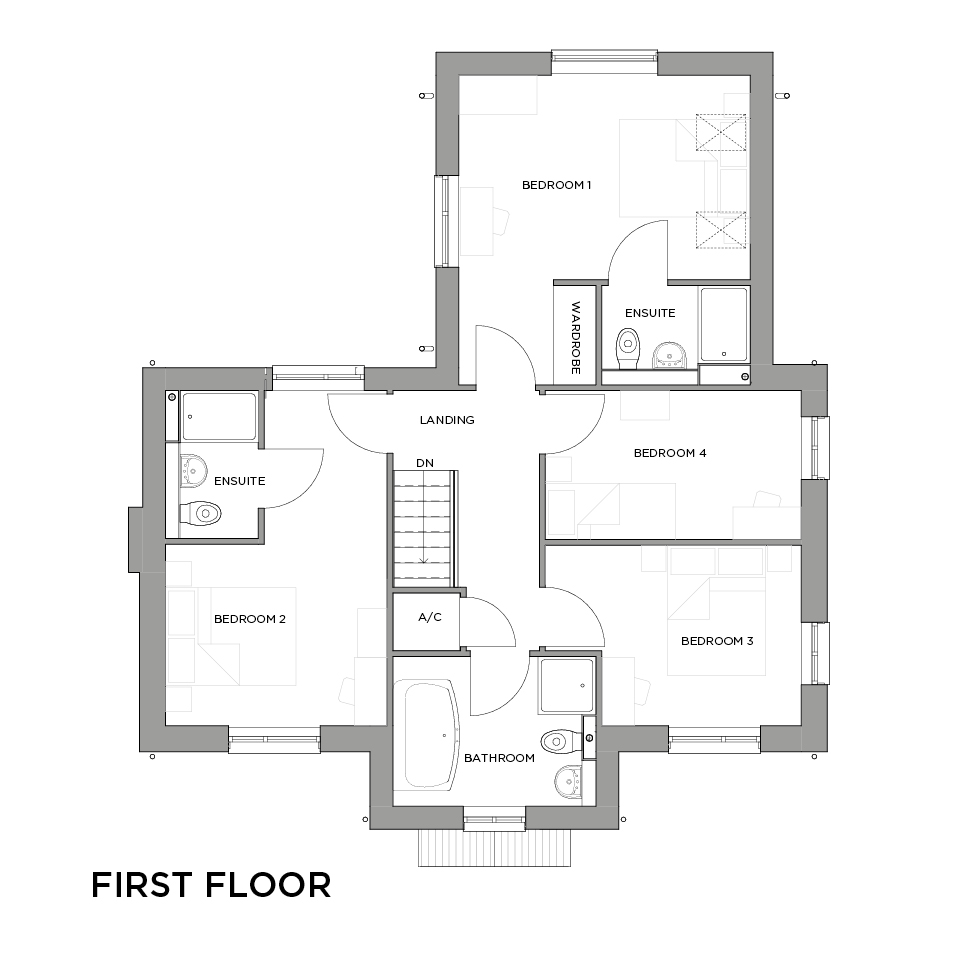 EXIII The Brook floorplans first floor