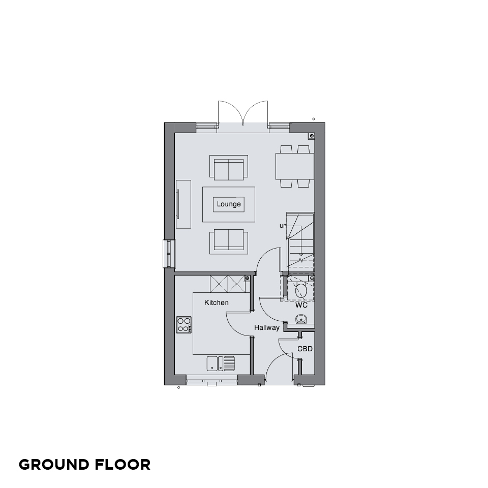 The Quarters Mannamead floorplans Ground floor