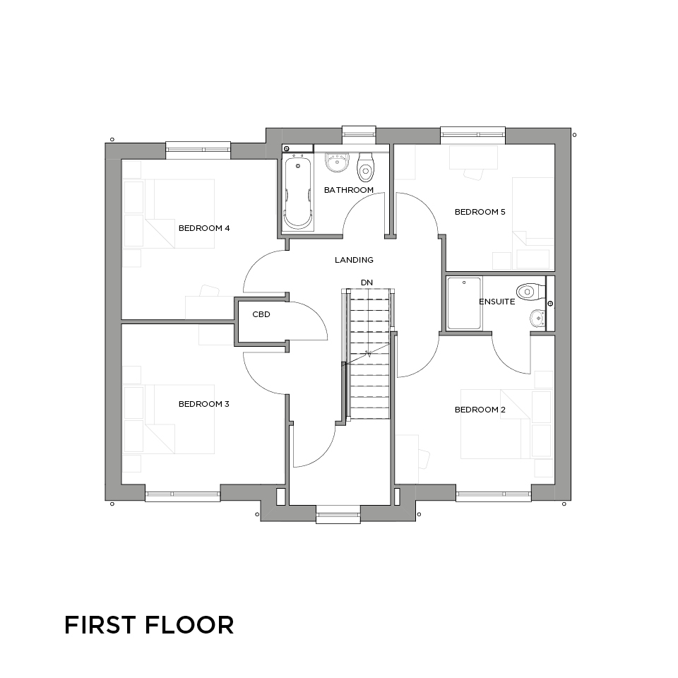 EXIII The Clyst floorplans first floor