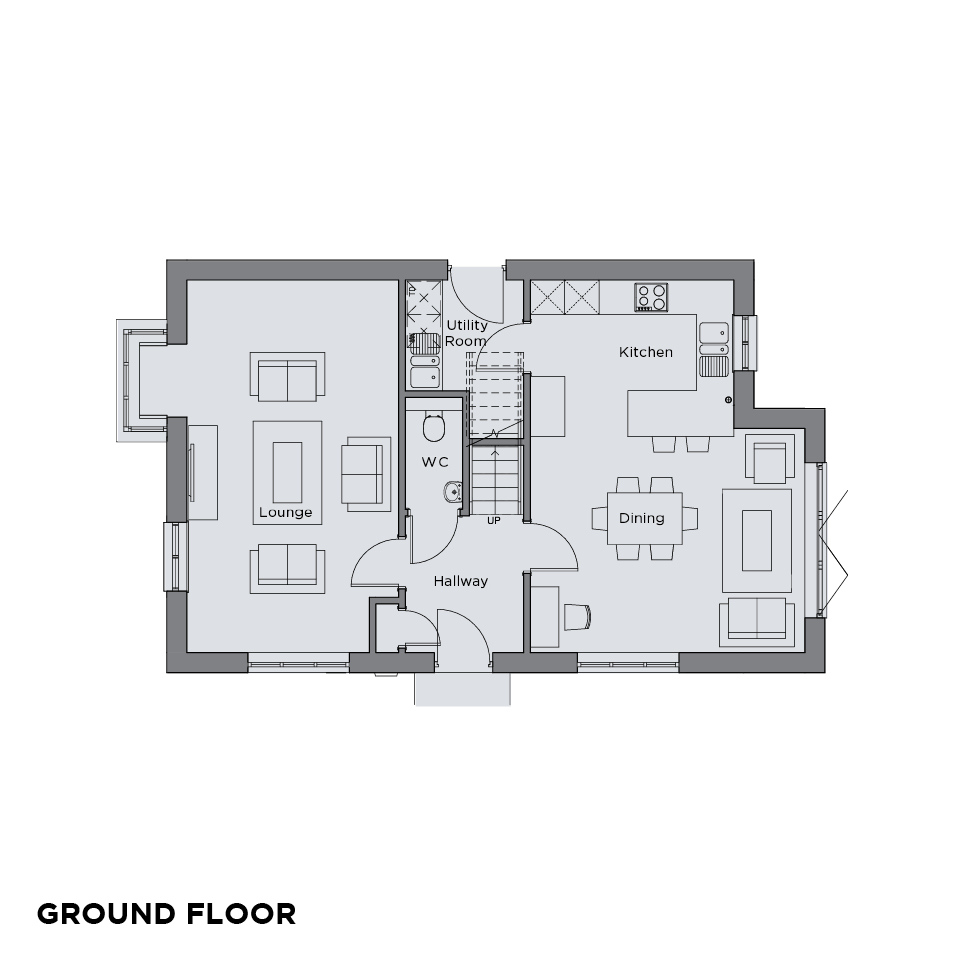 The Quarters Chaddlewood floorplans Ground floor