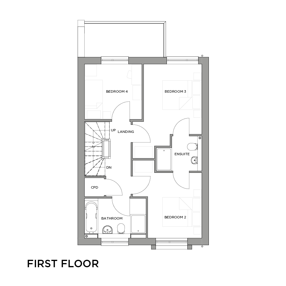 EXIII The Creedy floorplans first floor