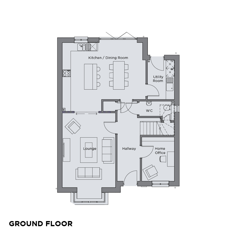 The Quarters Boringdon V2 floorplans Ground floorjpg