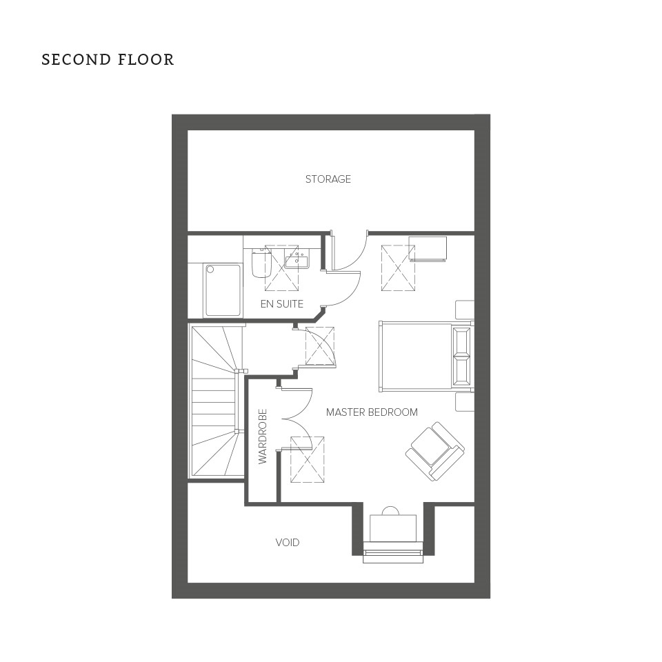 The Mews type J floor plan 3