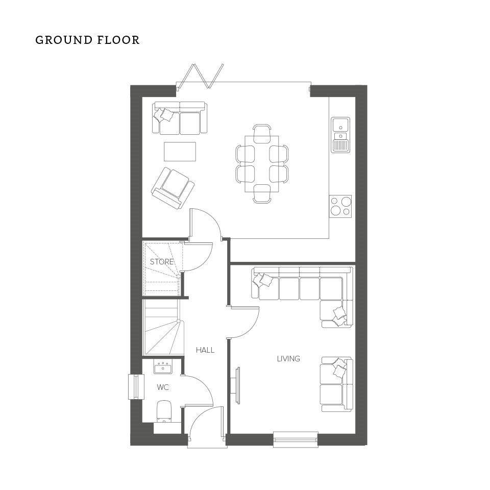 The mews type J floor plan 2