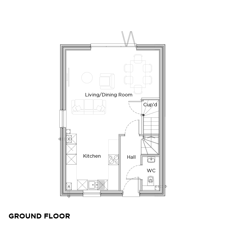 Upbury Grange Milestone floorplans ground floor v2