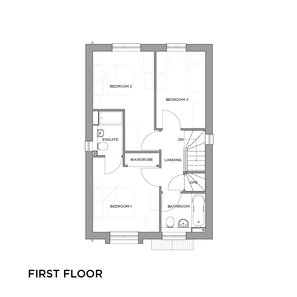 EXIII The Kenn floorplans first floor