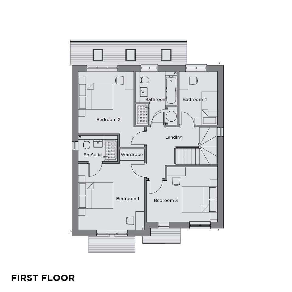 The Quarters Boringdon floorplans First floorjpg
