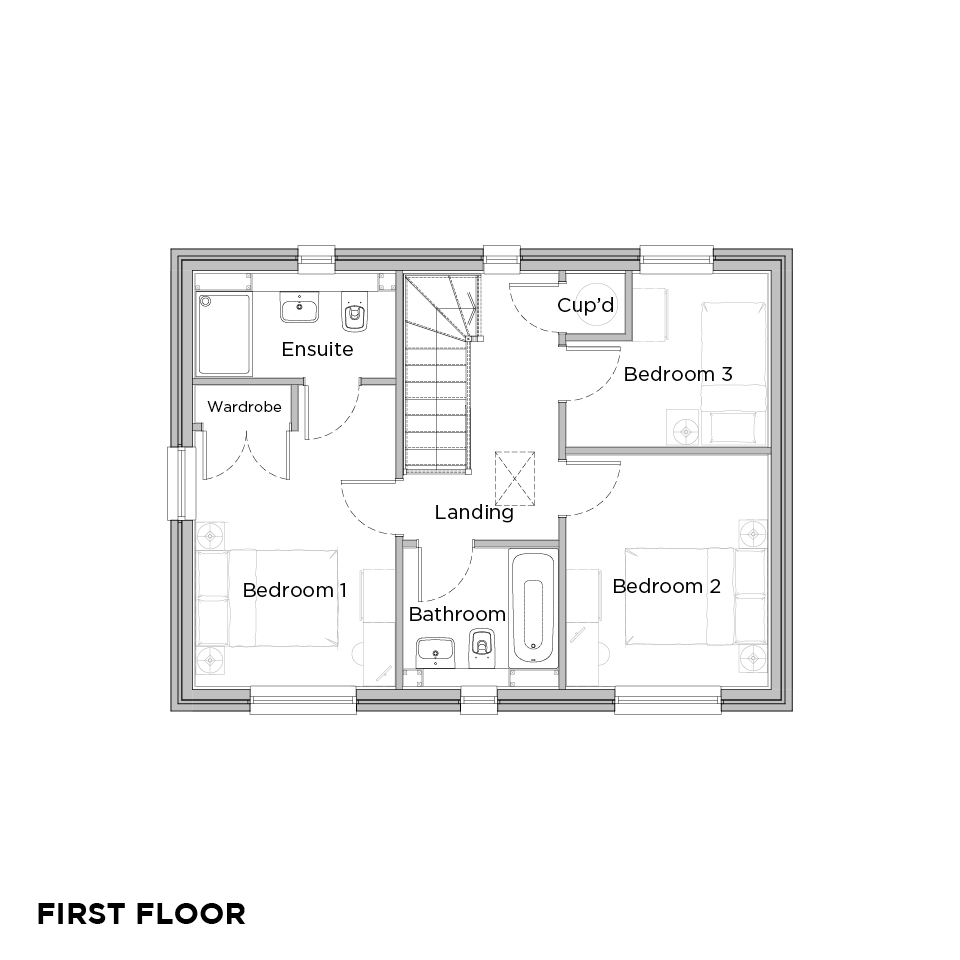 Upbury Grange Millord floorplans first floor