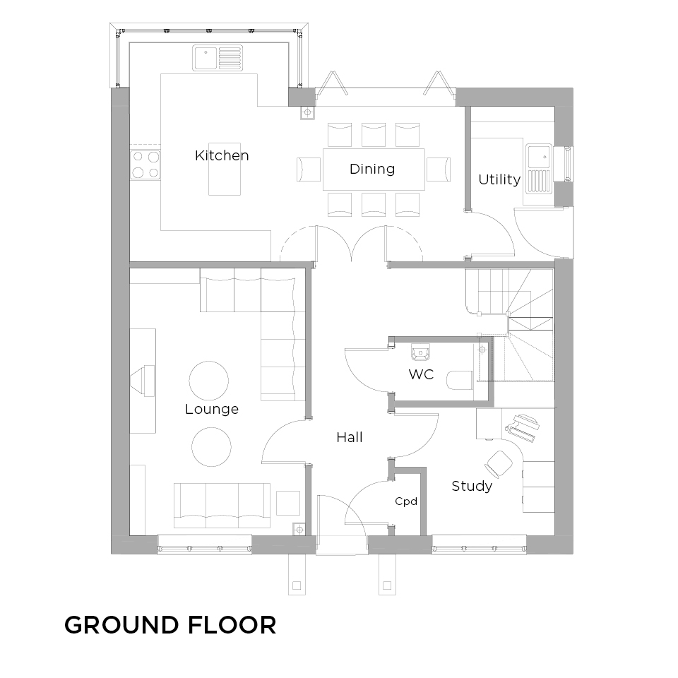 Trispen Meadows The Coombe Type F Ground floor