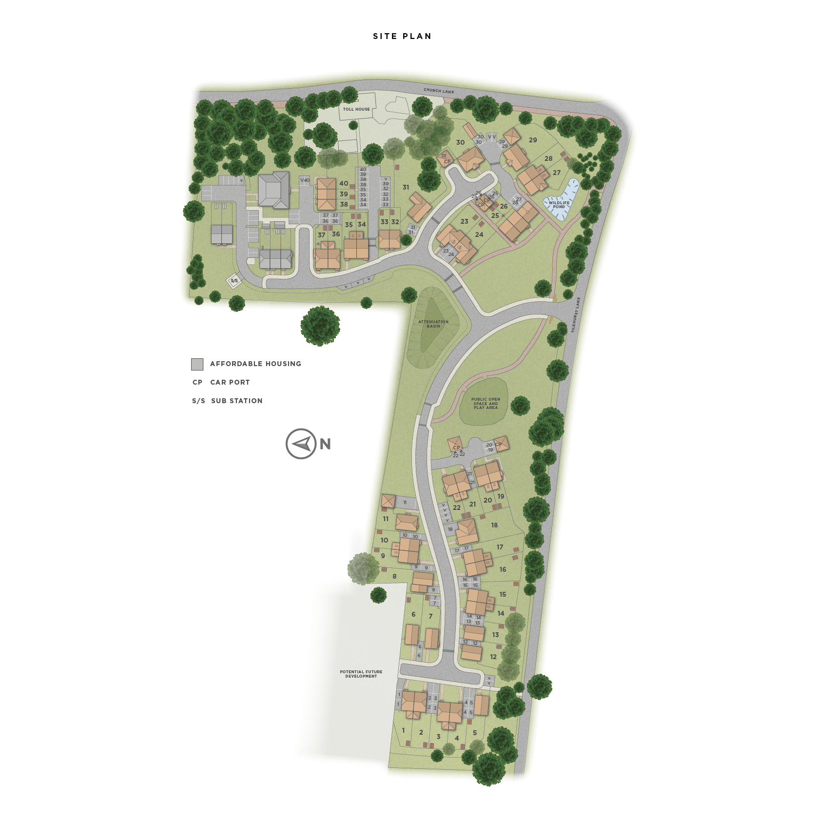 Tilehurst Green site plan