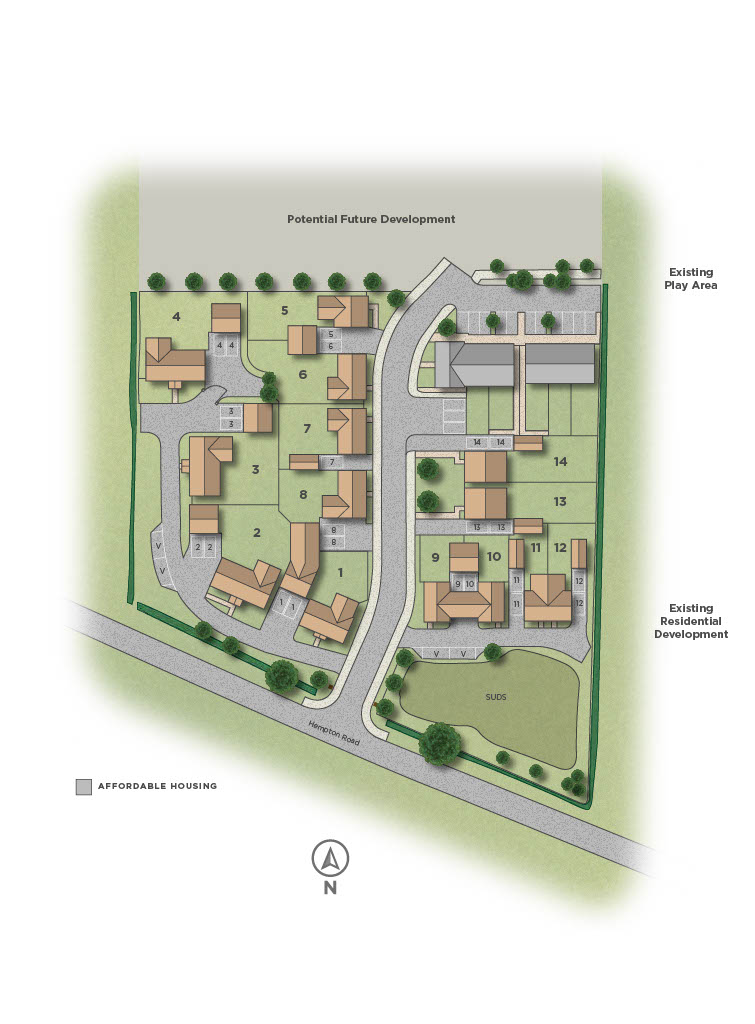 Hempton Gate site plan