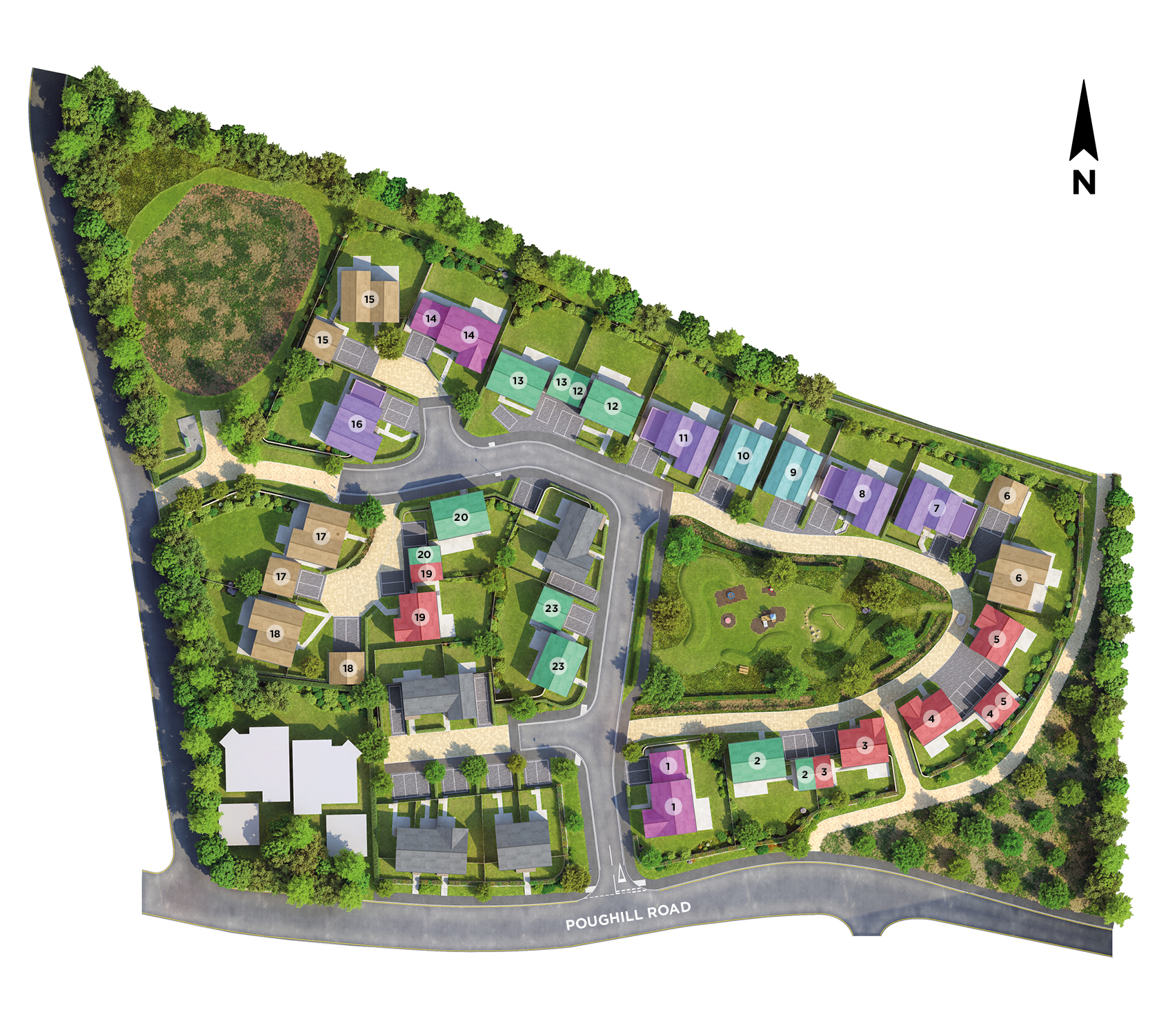 Maer View site plan